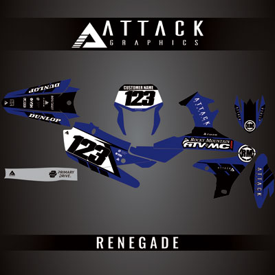 Attack Graphics Custom Renegade Complete Bike Graphics Kit#206979-P1