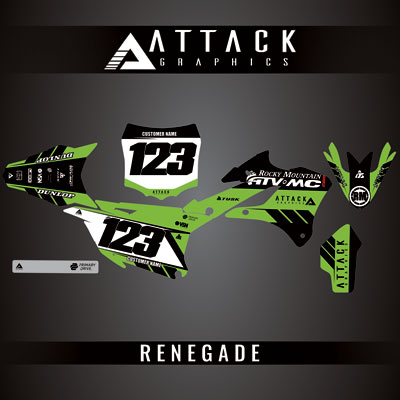 Attack Graphics Custom Renegade Complete Bike Graphics Kit#206979-P