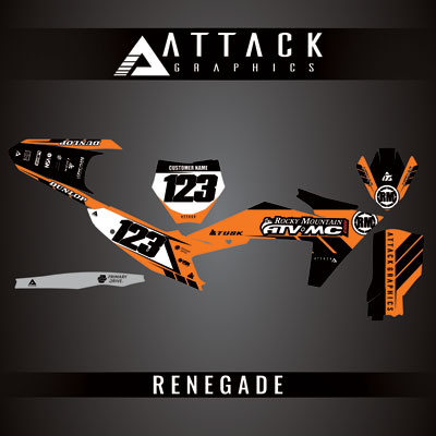 Attack Graphics Custom Renegade Complete Bike Graphics Kit#206979-P