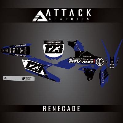 Attack Graphics Custom Renegade Complete Bike Restyle Graphics Kit#206981-P
