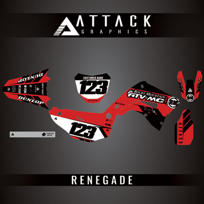 Attack Graphics Custom Renegade Complete Bike Restyle Graphics Kit#206981-P
