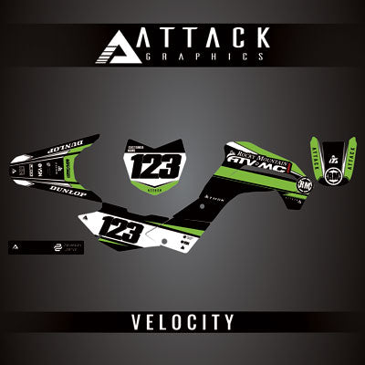 Attack Graphics Custom Velocity Complete Bike Graphics Kit#206982-P
