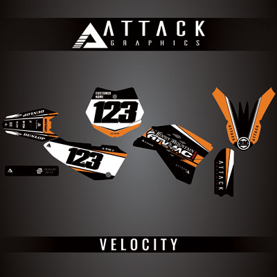 Attack Graphics Custom Velocity Complete Bike Graphics Kit#206982-P