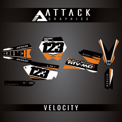 Attack Graphics Custom Velocity Complete Bike Graphics Kit#206982-P