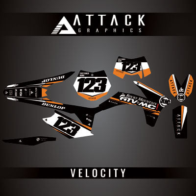 Attack Graphics Custom Velocity Complete Bike Graphics Kit#206982-P