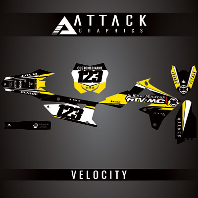 Attack Graphics Custom Velocity Complete Bike Graphics Kit#206982-P