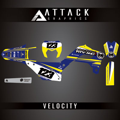 Attack Graphics Custom Velocity Complete Bike Graphics Kit#206982-P
