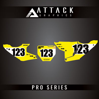 Attack Graphics Pro Series Number Plate Backgrounds#206985-P