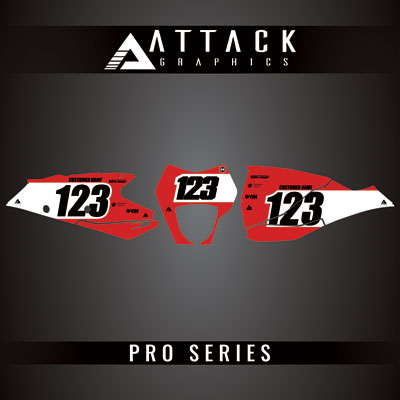Attack Graphics Pro Series Number Plate Backgrounds#206985-P