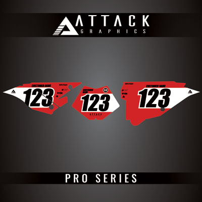 Attack Graphics Pro Series Number Plate Backgrounds#206985-P