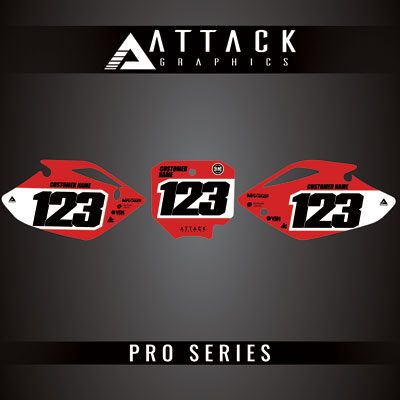 Attack Graphics Pro Series Number Plate Backgrounds#206985-P