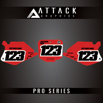 Attack Graphics Pro Series Number Plate Backgrounds#206985-P