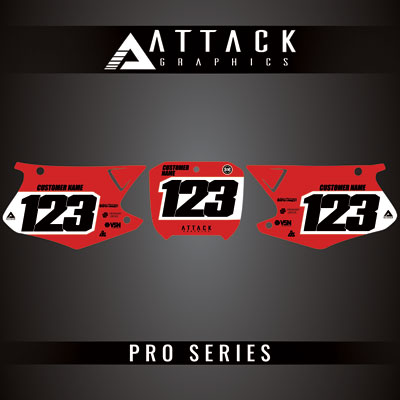 Attack Graphics Pro Series Number Plate Backgrounds#206985-P