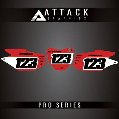 Attack Graphics Pro Series Number Plate Backgrounds#206985-P