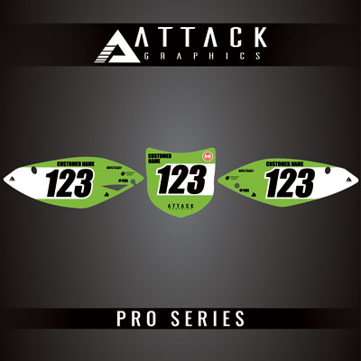Attack Graphics Pro Series Number Plate Backgrounds#206985-P