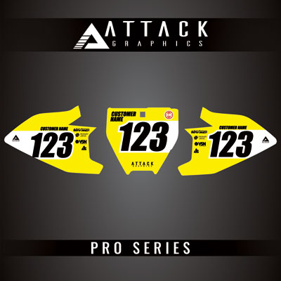 Attack Graphics Pro Series Number Plate Backgrounds#206985-P
