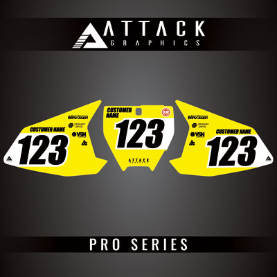 Attack Graphics Pro Series Number Plate Backgrounds#206985-P