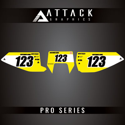 Attack Graphics Pro Series Number Plate Backgrounds#206985-P