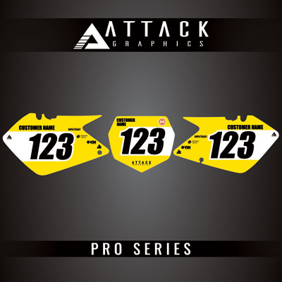 Attack Graphics Pro Series Number Plate Backgrounds#206985-P
