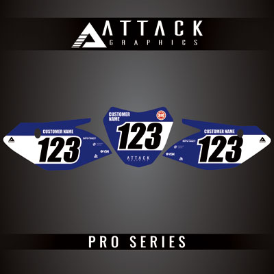 Attack Graphics Pro Series Number Plate Backgrounds#206985-P