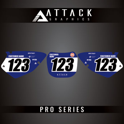 Attack Graphics Pro Series Number Plate Backgrounds#206985-P