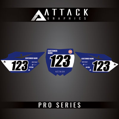 Attack Graphics Pro Series Number Plate Backgrounds#206985-P
