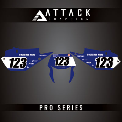 Attack Graphics Pro Series Number Plate Backgrounds#206985-P