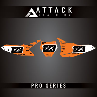 Attack Graphics Pro Series Number Plate Backgrounds#206985-P