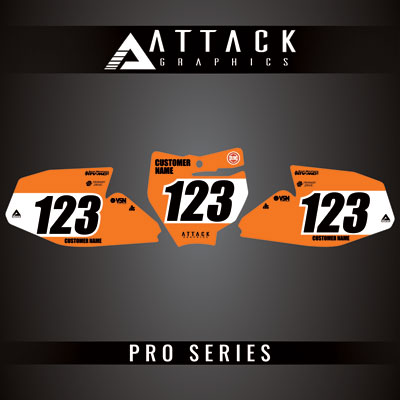 Attack Graphics Pro Series Number Plate Backgrounds#206985-P