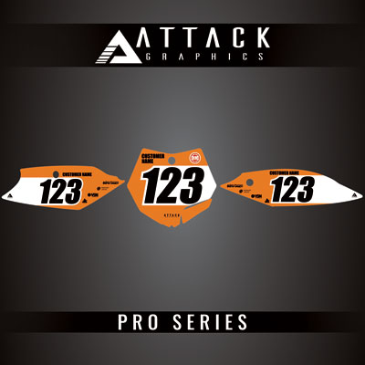 Attack Graphics Pro Series Number Plate Backgrounds#206985-P