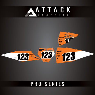 Attack Graphics Pro Series Number Plate Backgrounds#206985-P