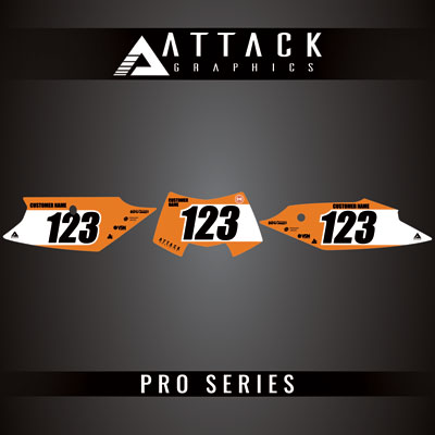 Attack Graphics Pro Series Number Plate Backgrounds#206985-P