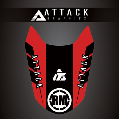 Attack Graphics Renegade Front Fender Decal#207123-P