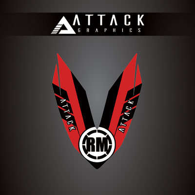Attack Graphics Renegade Front Fender Decal#207123-P