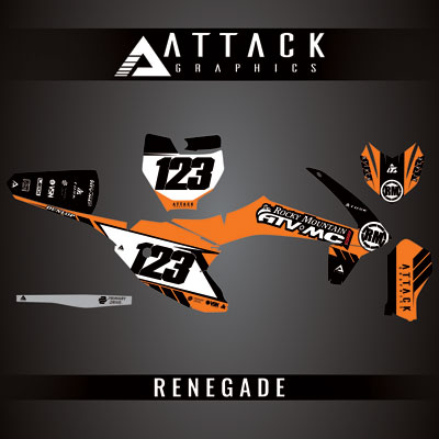 Attack Graphics Custom Renegade Complete Bike Graphics Kit#206979-P