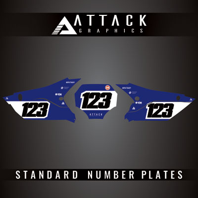 Attack Graphics Pro Series Number Plate Backgrounds#206985-P