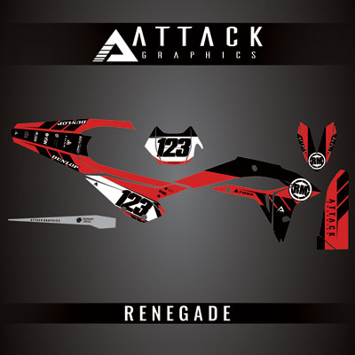 Attack Graphics Custom Renegade Complete Bike Graphics Kit#206979-P1