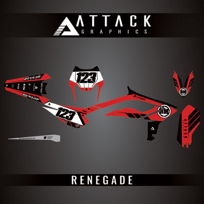 Attack Graphics Custom Renegade Complete Bike Graphics Kit#206979-P1