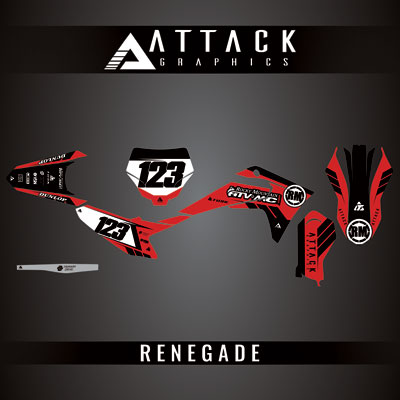 Attack Graphics Custom Renegade Complete Bike Graphics Kit#206979-P1