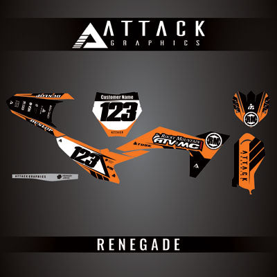 Attack Graphics Custom Renegade Complete Bike Graphics Kit#206979-P1