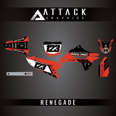 Attack Graphics Custom Renegade Complete Bike Restyle Graphics Kit#206981-P