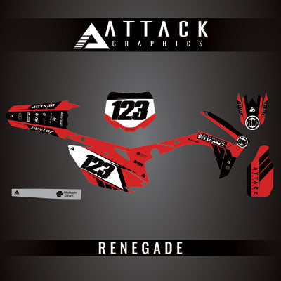 Attack Graphics Custom Renegade Complete Bike Restyle Graphics Kit#206981-P