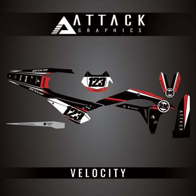 Attack Graphics Custom Velocity Complete Bike Graphics Kit#206982-P1