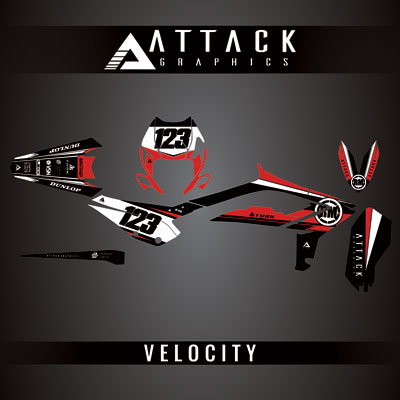 Attack Graphics Custom Velocity Complete Bike Graphics Kit#206982-P1