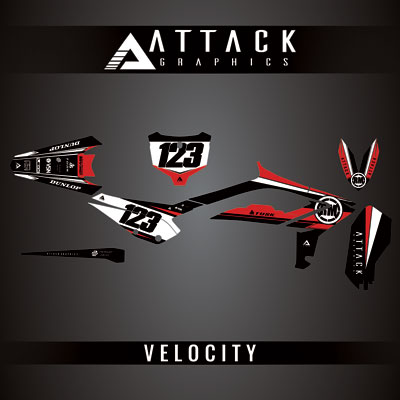 Attack Graphics Custom Velocity Complete Bike Graphics Kit#206982-P1