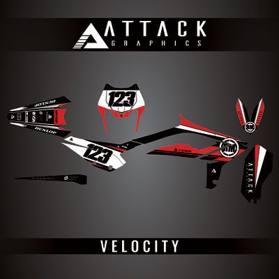 Attack Graphics Custom Velocity Complete Bike Graphics Kit#206982-P1