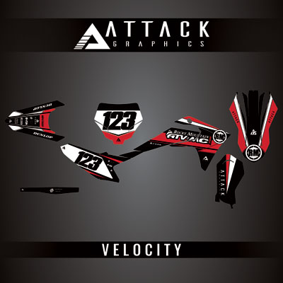 Attack Graphics Custom Velocity Complete Bike Graphics Kit#206982-P1