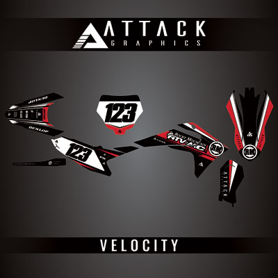 Attack Graphics Custom Velocity Complete Bike Graphics Kit#206982-P1