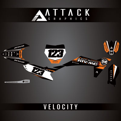 Attack Graphics Custom Velocity Complete Bike Graphics Kit#206982-P1