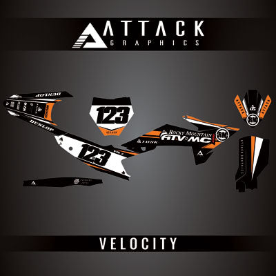 Attack Graphics Custom Velocity Complete Bike Graphics Kit#206982-P1